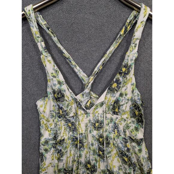 Free People Mini Dress Womens Small Washed Ashore Halter Lined Twist Back Tank - Picture 2 of 11